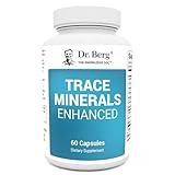 Dr. Berg Trace Minerals Enhanced Complex - Complete with 70+ Minerals Including 10 mg of Zinc - Dietary Supplement - 60 Capsules