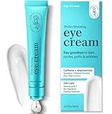 Under Eye Cream for Dark Circles and Puffiness - Caffeine Eye Cream Anti Aging Brightener With Niacinamide, Squalane, Peptide Complex, Korean Skin Care Formula - Massage Zinc Roller - Puffy Eyes