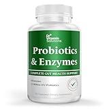 Probiotics and Multi Enzymes with Prebiotics for Digestive Health & Bloating Relief for Women & Men - Dr Vitamin Daily Enzymes & Probiotics for Gut & Digestion – 60 Caps (1 Bottle, 60 Capsules)