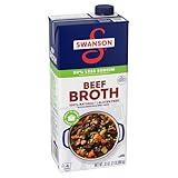 Swanson 100% Natural Lower Sodium Beef Broth, 32 oz Carton