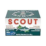 SCOUT Wild Tuna in Garden Herb Pesto | MSC Certified, Responsibly Sourced Seafood Tin | Wild Albacore Tuna in BPA-Free, Recyclable Cans (Pack of 1 x 90g tin)