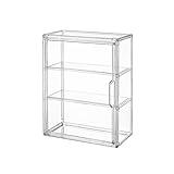 BOHOIDEE 3 Tiers Clear Display Case for Figures, Acrylic Storage Organizers Box with Magnetic Door, Wall-Mounted Dustproof Showcase for Collectibles Action Figure