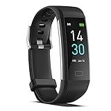 ENGERWALL Fitness Tracker with Step Counter/Calories/Stopwatch, Activity Tracker with Heart Rate Monitor, IP68, Health Tracker with Sleep Tracker, Smartwatch, Pedometer Watch for Women Men Kids