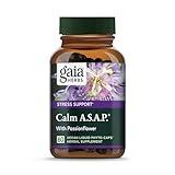 Gaia Herbs Calm A.S.A.P. Stress Support Supplement - with Skullcap, Passionflower, Chamomile, Vervain, Holy Basil & More to Support a Natural Calm - 60 Vegan Liquid Phyto-Capsules (20-Day Supply)