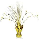 Amscan Gold Foil Spray Table Centerpieces - 12" (Pack of 12) - Easy to Display Gold Decorations - Ideal Table Decorations and Party Supplies for Christmas Decorations, Wedding, New Year's Eve & More