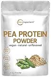 Micro Ingredients North American Grown, Pea Protein Powder, 5 Pounds | Plant Based, Unflavored | Complete Vegan Protein Source – 27g Serving | Rich in BCAAs & EAAs | Non-GMO, Keto Friendly