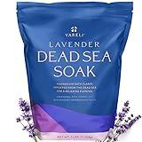 Yareli Dead Sea Bath & Foot Soak, Lavender Magnesium Bath Salt Flakes, Alternative to Epsom Salt, 5lbs with Over 250,000mg of Elemental Magnesium Per Bag