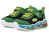 SKECHERS Boy's Play Scene (Toddler) Sneaker, Green/Black, 10