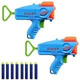 Nerf Elite Racer Easy-Play Dart Blaster 2 Pack, 8 Nerf Elite Darts, Nerf Blaster Outdoor Toys, Ages 6+ (Amazon Exclusive)