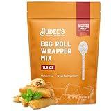 Judee's Egg Roll and Wonton Wrapper Mix - 11 oz - Great for Frying Crispy Egg Rolls or Steaming Savory Wontons - Delicious and 100% Gluten Free - Ideal for Appetizers and Asian Dishes