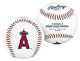 Rawlings MLB Los Angeles Angels of Anaheim Team Logo Baseball, Official, White