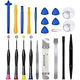 22 Piece Professional Electronics Opening Pry Screwdriver Set Multiple Functions Tool Repair Kit, for Cellphone iPhone Laptops Tablets Pry Open Replace Screen Battery and More