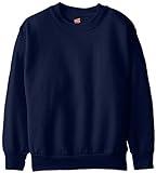 Hanes boys Eco Smart Crew athletic sweatshirts, Navy, X-Large US