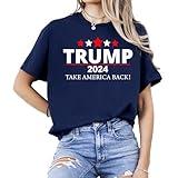 IHK Trump 2024 T-Shirt, Trump 2024 Election, Trump 2024, Donald Trump 2024 Shirt (US, Alpha, Medium, Regular, Regular, Navy)