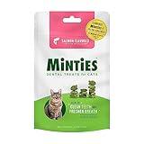 Minties Dental Treats for Cats, (Chicken/Salmon) Flavored Treats for Cats, Freshens Breath and Controls Tartar, 2.5oz