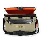 Titan by Arctic Zone Deep Freeze Cooler - 48 Can Zipperless Hardbody Cooler - Deep Freeze Insulation, HardBody Liner, and SmartShelf - Moss