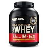 Optimum Nutrition Gold Standard 100% Whey Muscle Building and Recovery Protein Powder with Naturally Occurring Glutamine and BCAA Amino Acids, Salted Caramel Flavour, 76 Servings, 2.28 kg