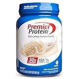 Premier Protein Powder, Vanilla Milkshake, 30g Protein, 1g Sugar, 100% Whey Protein, Keto Friendly, No Soy Ingredients, Gluten Free, 17 Servings, 23.3 Ounces