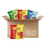 Rivalz Stuffed Snacks - 1.0 Oz Bags (Variety Pack) - Delicious & Nutritious Veggie Snack Bites - Vegan, Gluten Free, & Non-GMO - Zero Added Sugar and Plant-Based Protein - Healthy Snacks for Adults and Kids - 15 Count