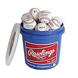 Rawlings | GAME USE Baseballs | Youth/12U | Game/Practice Use | Bucket , 28 oz, white, 24 Count(Pack of 1)