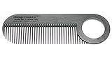 Chicago Comb Model 2 Carbon Fiber, Made in USA, Anti-static, 4 inches (10 cm) long, Fine-tooth, Pocket & Travel comb, for Thinner Hair, Beard & Mustache comb