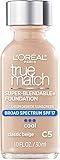 L'Oreal Paris Makeup True Match Super-Blendable Liquid Foundation, Classic Beige C5, 1 Fl Oz,1 Count