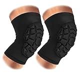 Knee Pads Compression Leg Sleeve Knee Sleeve for All Sports Wrestling Protector Gear, Youth & Adult Sizes, 1 Pair of Knee Paded(Short Sleeve,Black_M_2 Pack)