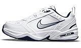 Nike Men's Air Monarch IV Cross Trainer, White/Metallic Silver/Midnight Navy, 9 XW US