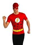 Rubie's mens Dc Comics, Justice League Superhero Style Adult and Mask, Flash costume apparel tops, Red, Medium US