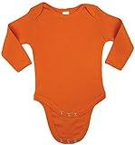 Earth Elements Baby Long Sleeve Bodysuit 6-12 Months Orange