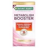 Nature’s Bounty Metabolism Booster Supplement, Boosts Fat Metabolism, Promotes Abdominal Fat Loss, with Citrus Extracts and Black Ginger, 60 Capsules