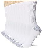 Hanes Womens Value Pack, Crew Soft Moisture-wicking Socks, Available 10 And 14-packs Fashion-liner-socks, White - 10 Pack, 5-9 US