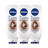 NIVEA Cocoa Butter In Shower Lotion, Body Lotion for Dry Skin, 13.5 Fl Oz (Pack of 3)