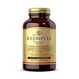 Solgar B-Complex "100", 100 Vegetable Capsules - Heart Health - Nervous System Support - Supports Energy Metabolism - Non GMO, Vegan, Gluten/ Dairy Free, Kosher, Halal - 100 Servings