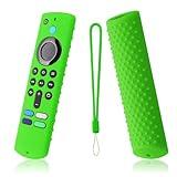 Glowing Green Remote Cover Compatible with Lenovo/TCL FireTV Stick 3rd Gen. / 4K Remote Controls, Anti-Slip Silicone Protective Case with Lanyard, GITD!