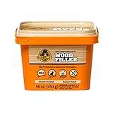 Gorilla All Purpose Wood Filler, 16 Ounce Tub, Natural (Pack of 1)