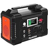 200W Portable Power Station, FlashFish 40800mAh Solar Generator With 110V AC Outlet/2 DC Ports/3 USB Ports, Backup Battery Pack Power Supply for CPAP Outdoor Advanture Load Trip Camping Emergency.