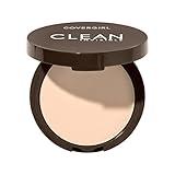 Covergirl Clean Invisible Pressed Powder, Lightweight, Breathable, Vegan Formula, Ivory 105, 0.38oz