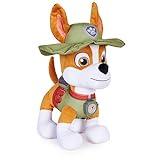 Paw Patrol Talking Tracker 12-Inch Tall Interactive Plush Toy with Music, Sounds and Bilingual Phrases Stuffed Animals, Kids Toys for Ages 3 and up