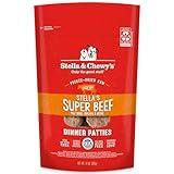 Stella & Chewy's Freeze Dried Raw Dinner Patties – Grain Free Dog Food, Protein Rich Stella’s Super Beef Recipe – 14 oz Bag