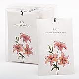 ROSE COTTAGE 12 Packs Lily Closet Air Deodorizer Freshener Scented Dawers Sachets Long Lasting Smell Goods for House