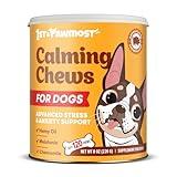 Hemp Calming Chews for Dogs 120 pcs - Dog Anxiety Relief with Melatonin, Hemp Oil, Valerian Root - Soft Dog Calming Chews During Separation - Calming Dog Treats for Thunder, Fireworks, Grooming & Car