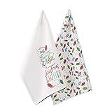 DII Holiday Kitchen Towel Set, Christmas Tea Towels for Baking, Cooking & Entertaining 18x28, Lights, 2 Piece