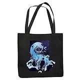 Unique Gift Idea Black Hole Design Digital Artwork Exciting Sci Fi Present for Kids and Teens Black Multicolor Canvas Tote Bag