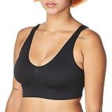 Hanes Women's Cozy Seamless Wire Free Bra, Black, Medium