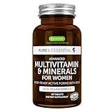 Methylated Women's Multivitamin, Methylated Folate for MTHFR, Clean Label & Vegan, with Iron, Non-GMO, Sustained Release, 60 Tablets, by Igennus