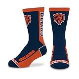 For Bare Feet NFL CHICAGO BEARS MVP Crew Sock Team Color Youth