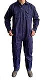 Turners Mens Work Overalls Boilersuit Navy - Warehouse Garages Students workerwear Suit, X-Large