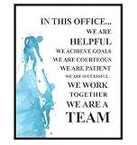 Motivational Office Decor, Inspirational Quote – 8x10 Teamwork Poster for HR, Team Leader, Manager, Boss, Entrepreneur - Leadership Wall Art Decoration – Unframed Picture