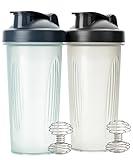 Mr. Pen- Shaker Bottles for Protein Mixes, 28 oz, 2 Pack, 2 Colors, Protein Shaker Bottle with Wire Whisk Ball, Shaker Cup, Mixer Bottle, Protein Shake Bottles, Protein Bottle, Protein Shake Bottle